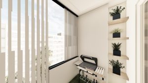 نمای شیشه‌ای لوور