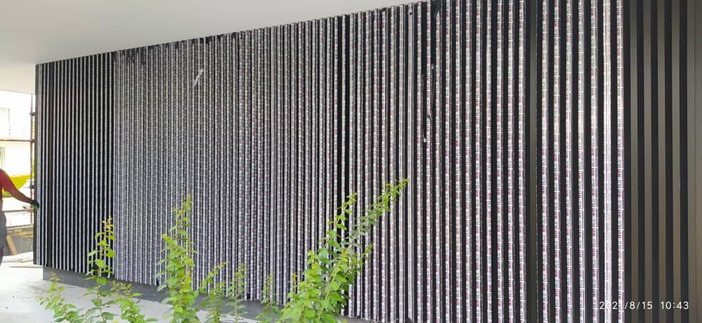 لوور سایه‌انداز آلومینیومی نمای ساختمان